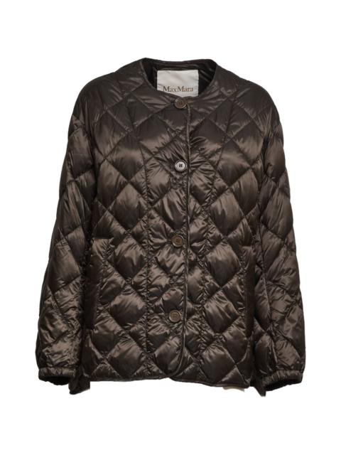 quilted button jacket
