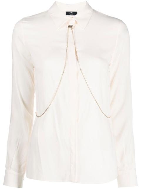 body-chain long-sleeve shirt