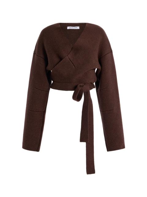 Wool Wrap Jacket brown