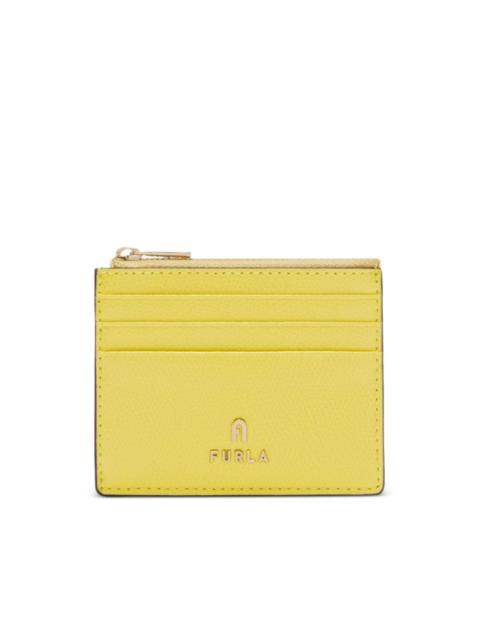 small Camelia zipped card holder