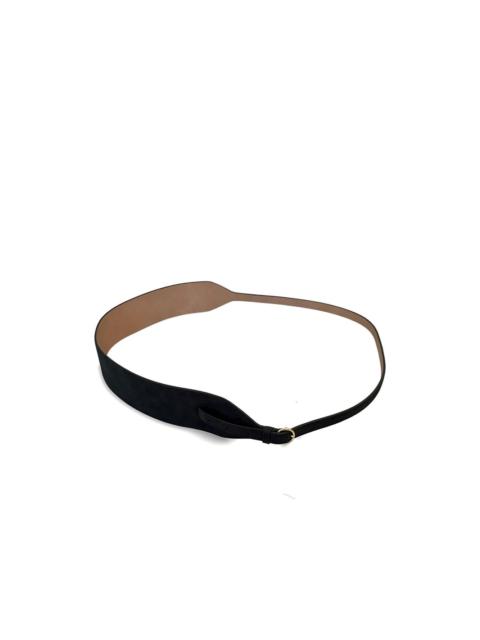 asymmetric leather belt