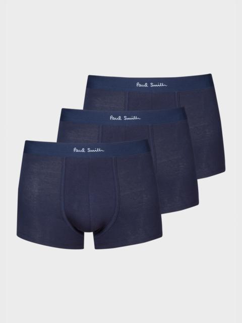 Navy Boxer Briefs Three Pack