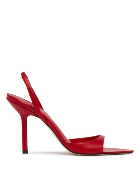 Red Giustina Leather Sandals