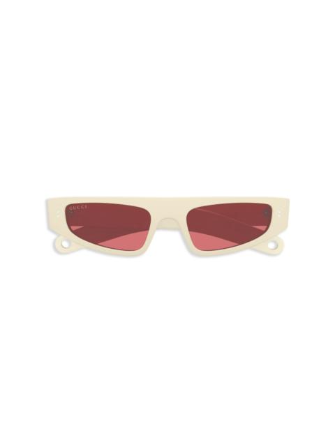 tinted cat-eye sunglasses