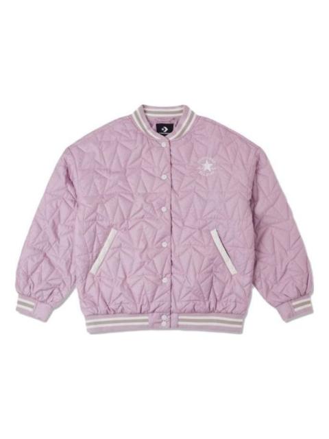 (WMNS) Converse Rpc Padded Baseball Jacket 'Pink' 10025223-A04