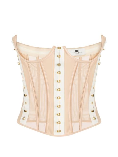 geometric cuts bustier top