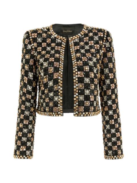 Dahlia crystal-embellished jacket