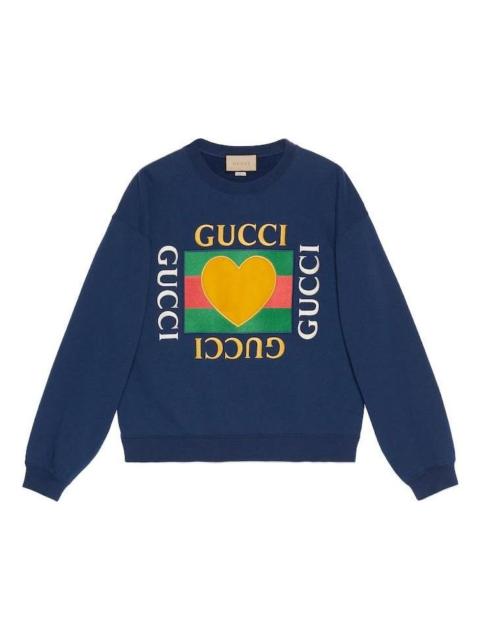 Gucci Cotton Jersey Sweatshirt 'Blue' 715919-XJFRY-4030