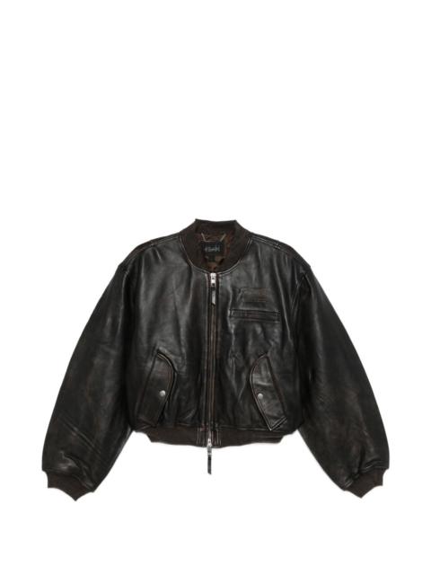 cropped bomber jacket