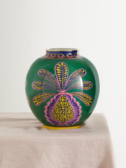 Bubble Gold-plated Porcelain Vase