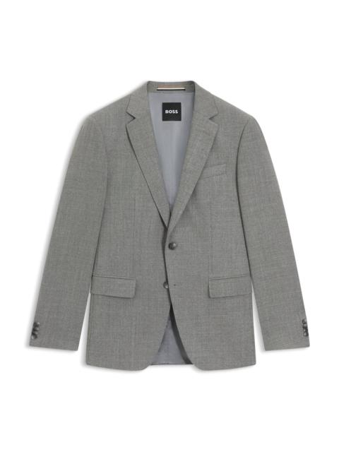 PATTERNED SLIM-FIT JACKET IN STRETCH WOOL