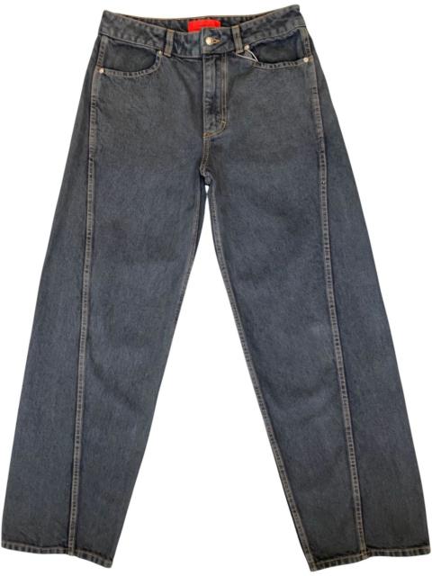 straight-leg jeans