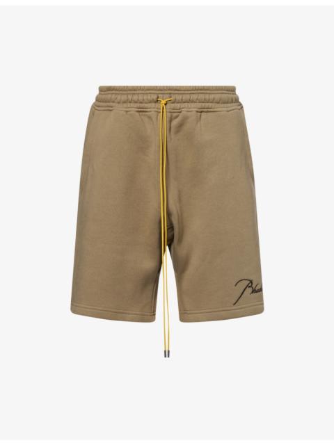 Logo-Embroidered Drawstring-Waist Cotton Shorts