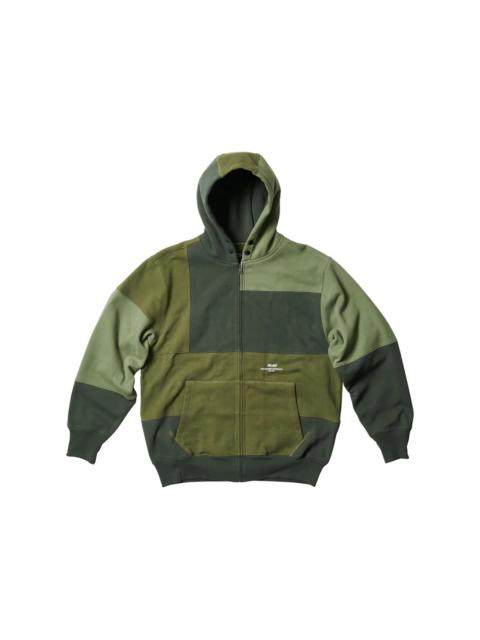 Palace x Engineered Garments Heavy Patchwork Zip Hood Olive