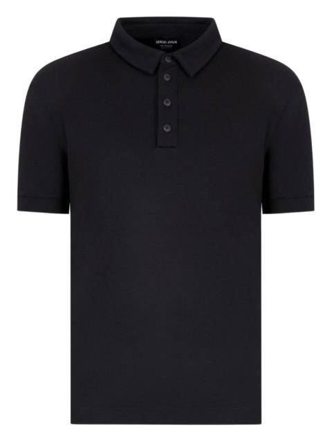 buttoned polo shirt