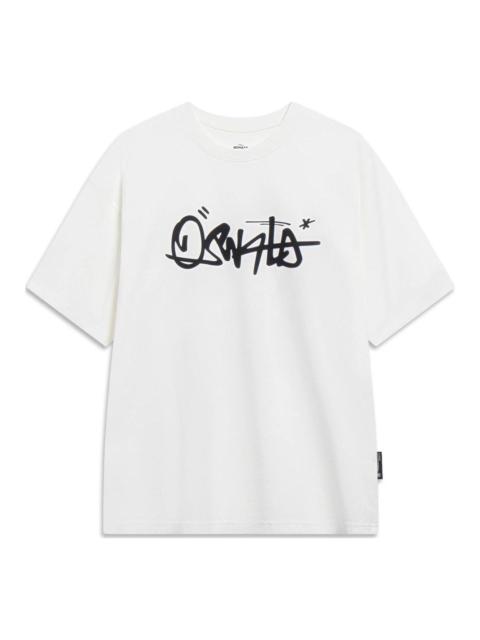 Li-Ning x Disney Graphic T-shirt 'White Black' AHST313-4