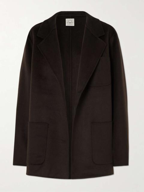Wool-felt jacket Brown