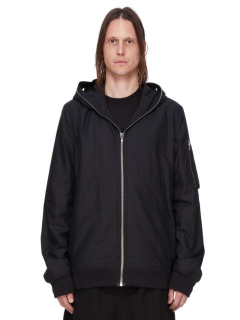 Padded Webbing-Trimmed TENCEL™ Lyocell-Ripstop Hooded Bomber Jacket