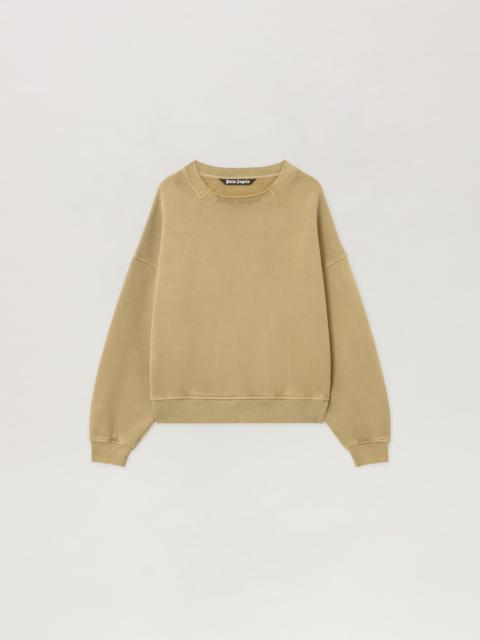 Curved Logo Loose Collar Crew