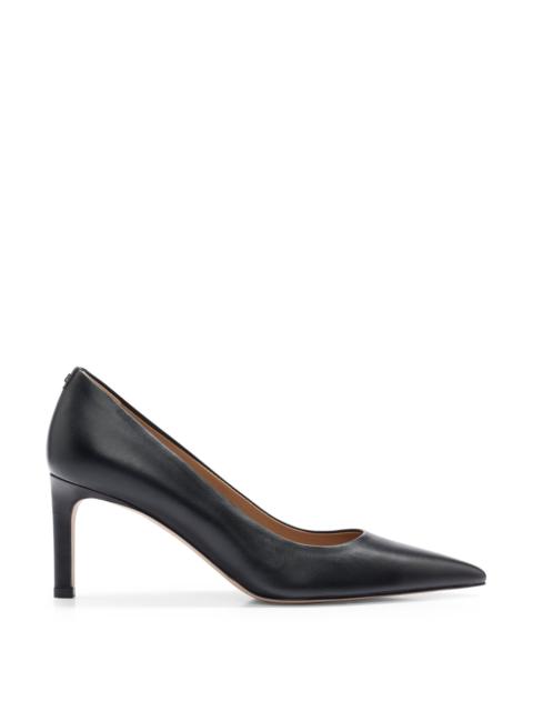 NAPPA-LEATHER PUMPS WITH 7CM HEEL