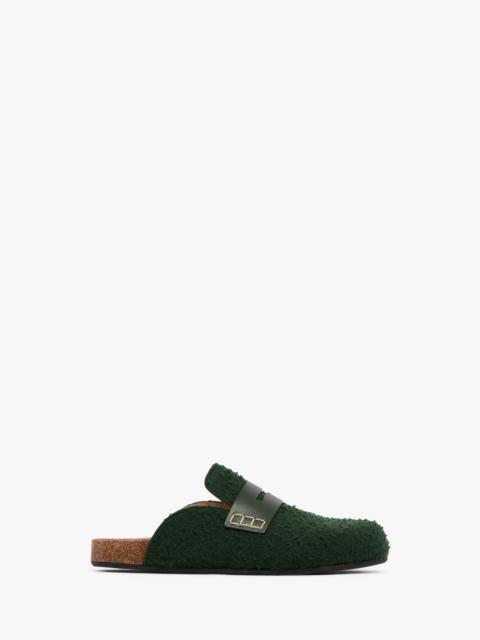 FELT LOAFER MULES