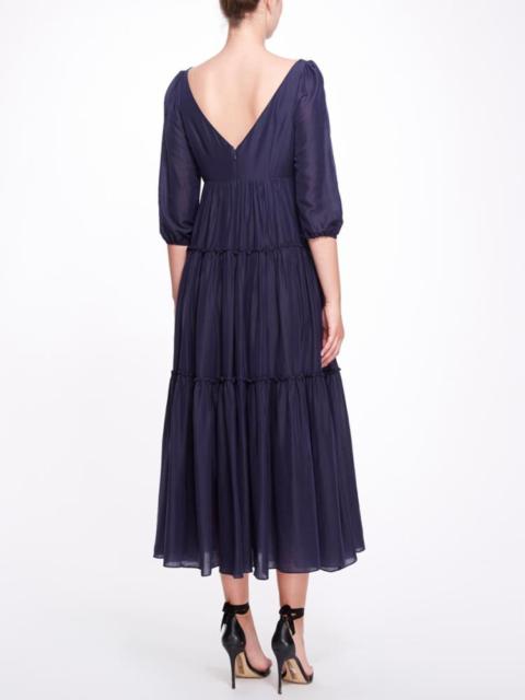 BISHOP 3/4 SLEEVE DAY MAXI DRESS