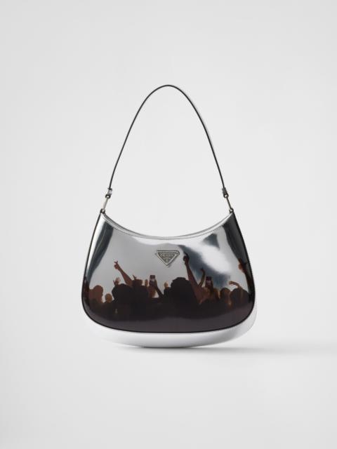 Prada Cleo printed brushed leather shoulder bag