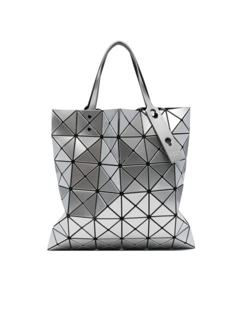 Lucent geometric-pattern tote bag