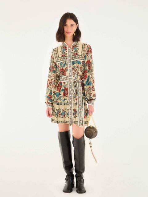 Sand Francesca Long Sleeve Mini Dress