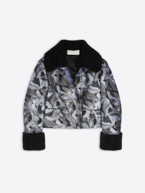 JACQUARD BOMBER JACKET