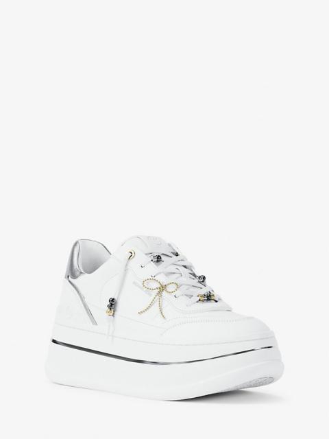 Hayes Embellished Leather Platform Sneaker