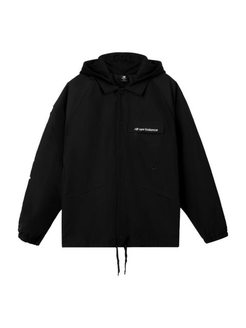 New Balance logo Hooded Windbreaker Men's Black AMJ03305-BK