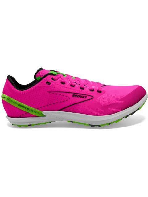 Brooks Draft XC Spikeless Pink Glo Green Black