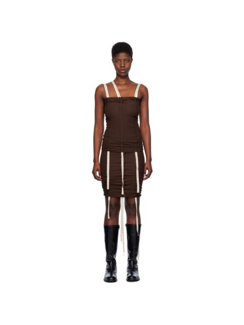 Brown Hewn Strap Tank Top