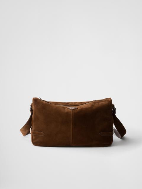 Suede shoulder bag