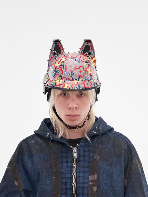 Flower Print Animal Ears Hat