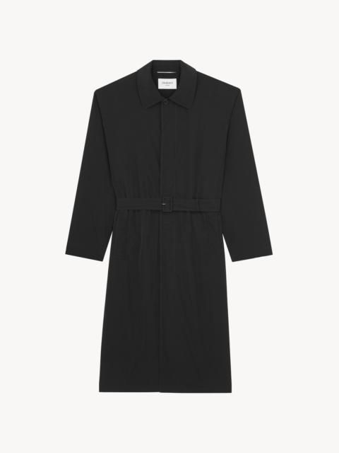 COAT IN COTTON SERGE