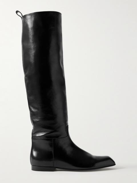 Colt Glossed-leather Knee Boots