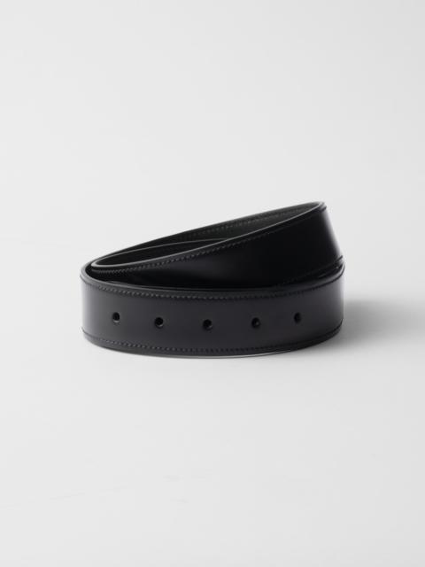 Leather belt strap