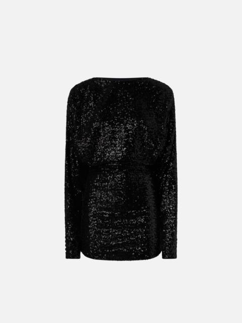 ELEGANT MINI DRESS WITH SEQUINS