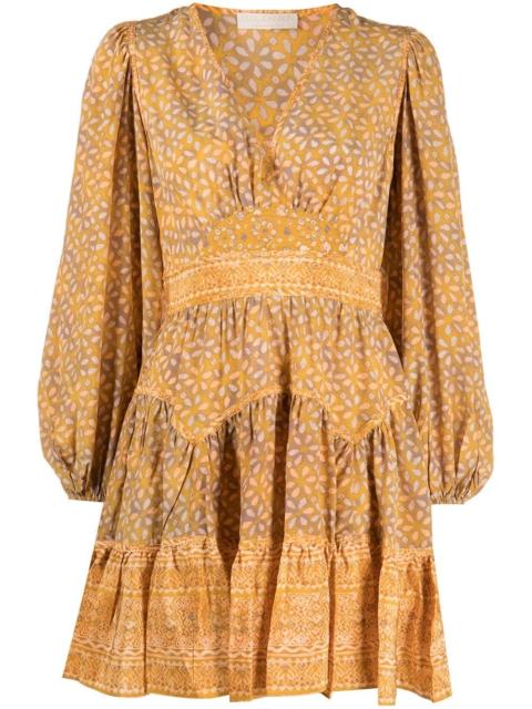 Hayana puff-sleeve dress