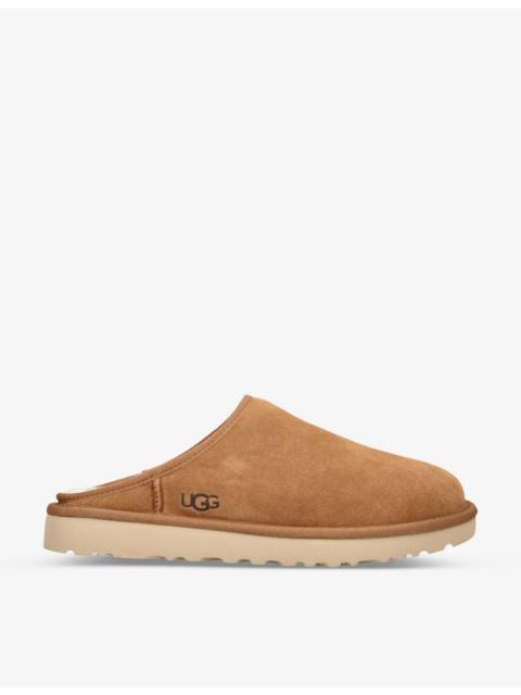 Classic Slip-On suede and shearling slippers