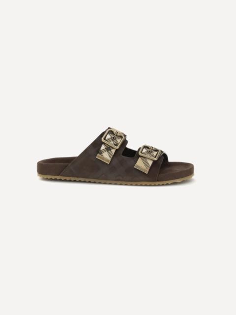 Check suede Urchin Sandals