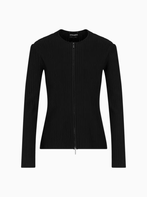 PERFORATED OTTOMAN FABRIC JACKET
