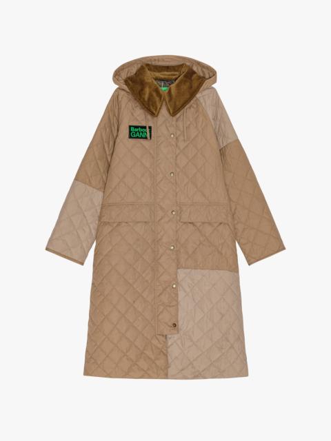 GANNI X BARBOUR BURGHLEY QUILTED JACKET