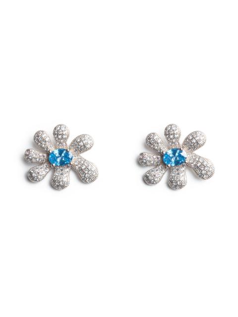 CLEAR SKY SQUASHED BLOSSOM EARRING