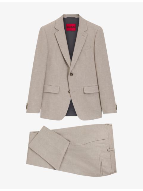 Slim-Fit Single-Breasted Wool-Blend Suit