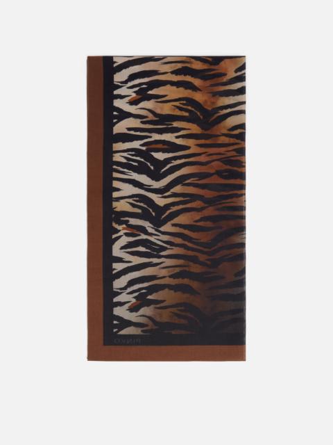 SCARF WITH TIGER PRINT
