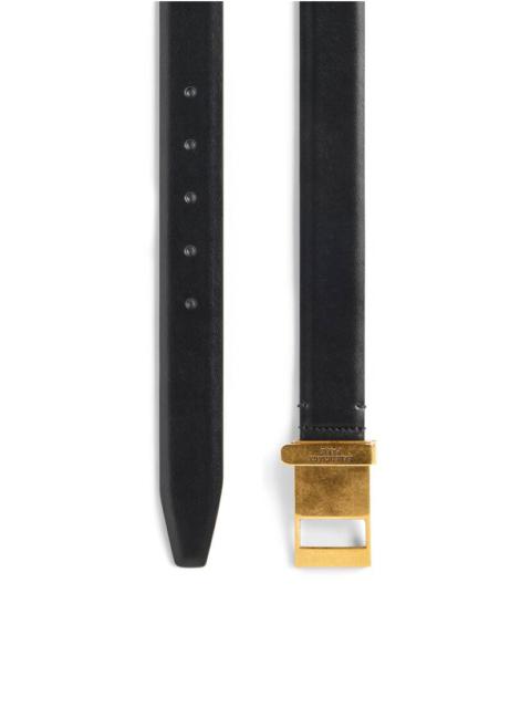 BALENCIAGA Men's Clip Belt in Black | REVERSIBLE