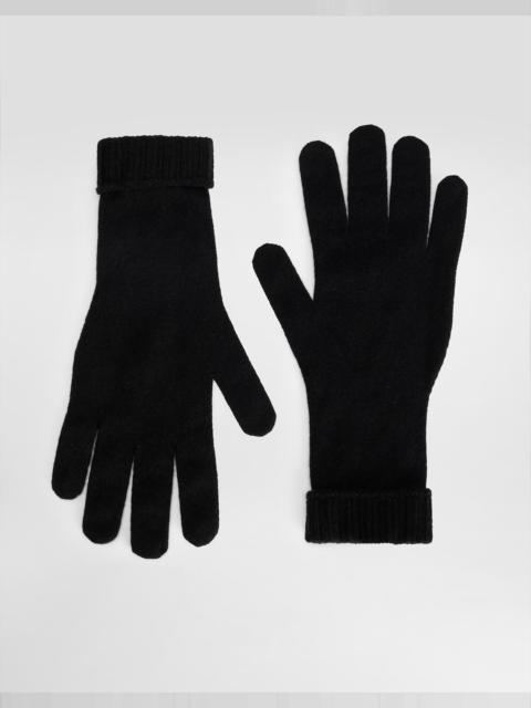 Cashmere knit gloves